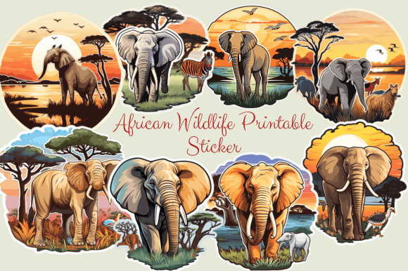 Download African Wildlife Printable Sticker - Printable Collection