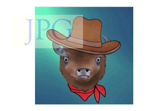 Download Bison Cowboy Printable Animal Graphic - Printable Collection