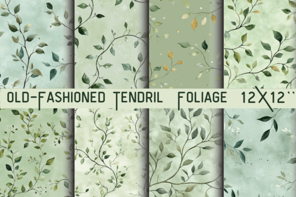 Download Old-Fashioned Tendril Foliage Printable - Printable Collection