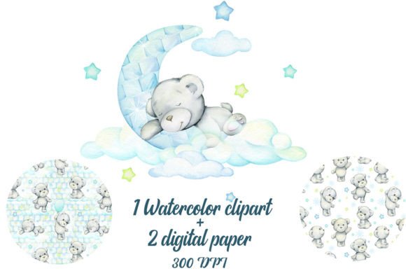 Download Watercolor Polar Bears Clipart, White - Polar bear Collection