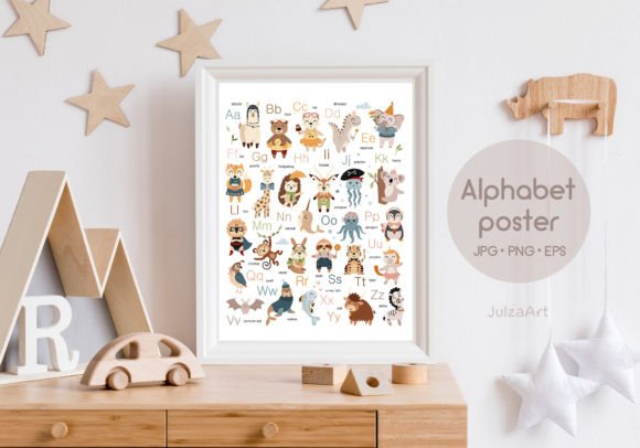 Download Printable Alphabet Poster, ABC Poster - Printable Collection
