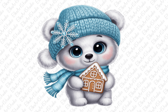 Download Christmas Polar Bear Clipart Png - Polar bear Collection