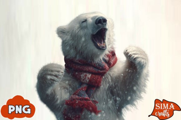 Download Christmas Animals Celebrating Polar Bear - Polar bear Collection