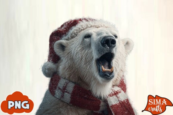 Download Christmas Animals Celebrating Polar Bear - Polar bear Collection