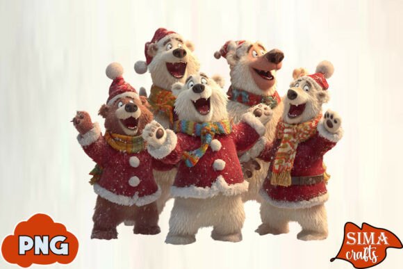 Download Christmas Animals Celebrating Polar Bear - Polar bear Collection
