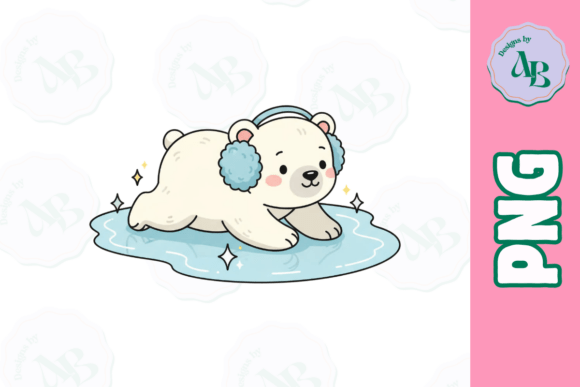 Download Cute Winter Baby Polar Bear PNG - Polar bear Collection