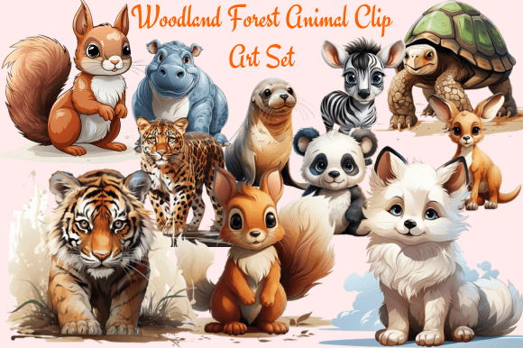 Download Woodland Forest Animal Clip Art Set - Set Collection