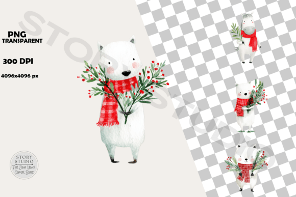 Download Cute Christmas Animals Clipart Pack - Cute christmas Collection