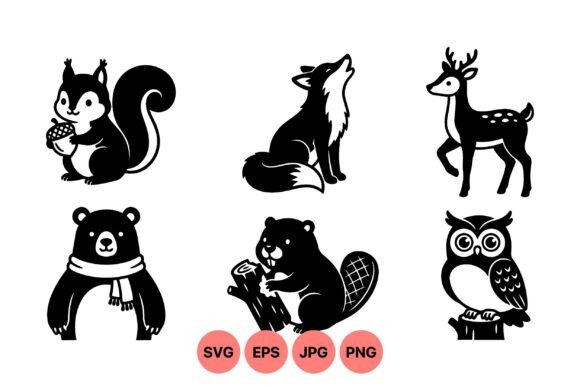 Download Cute Woodland Animal Clipart Set - Set Collection