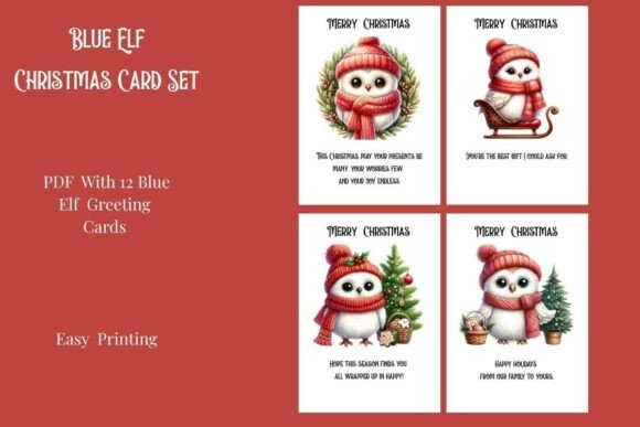 Download Snowy Owl Christmas Card Set - Set Collection