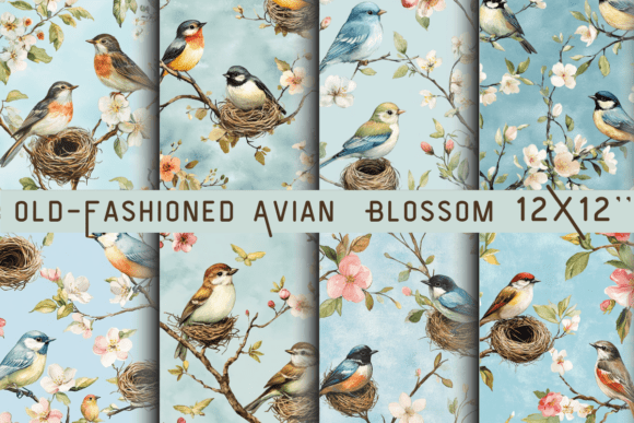 Download Old-Fashioned Avian Blossom Printable - Printable Collection