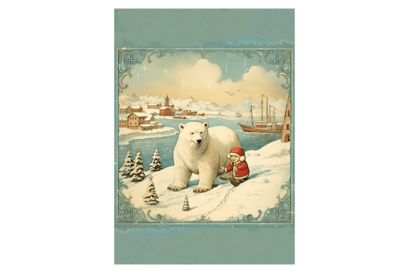 Download Polar Bear Christmas Card - Polar bear Collection