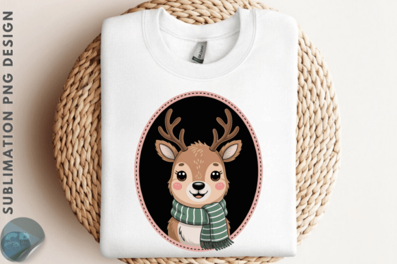 Download Cute Christmas Deer Frame PNG Clipart - Cute christmas Collection