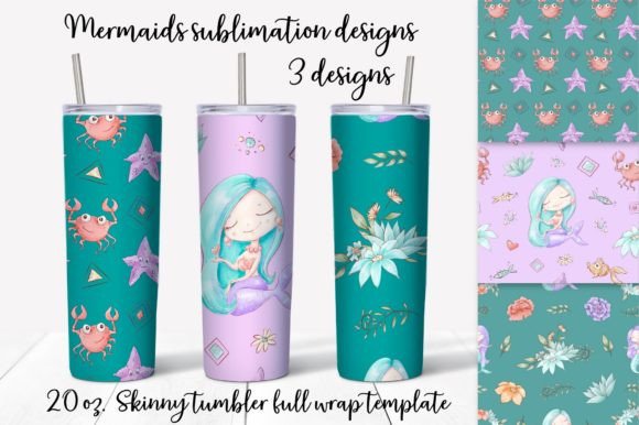 Download Cute Mermaid Sublimation Design. - Mermaid sublimation Collection